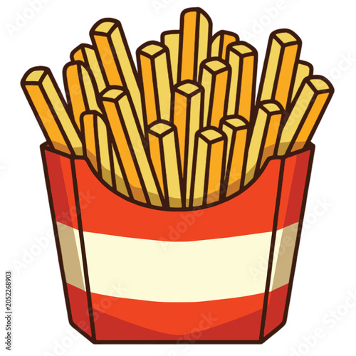 french fries vector illustration 