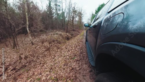 POV Driver Perspective from Pickup Truck Driving on Rural Country Road
