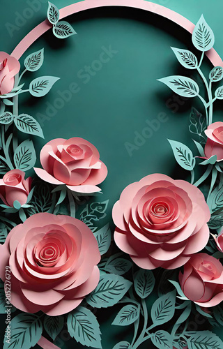 pink roses background
