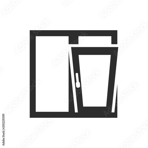 Fotografie Opening window for ventilation, vector icon