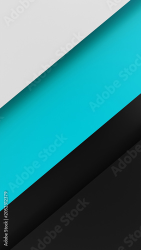 modern abstract geometric tricolor 3d rendered mobile wallpaper