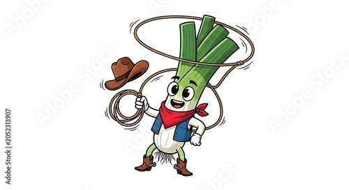 Cartoon leprechaun with pot of gold outdoors.