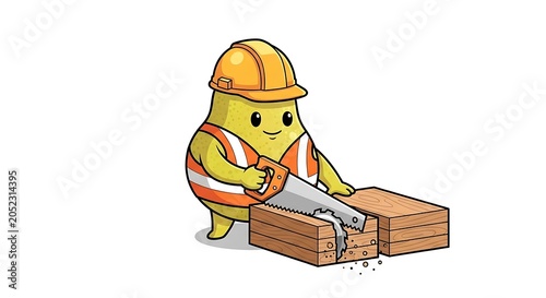 Cartoon miner carrying large sack of gold.