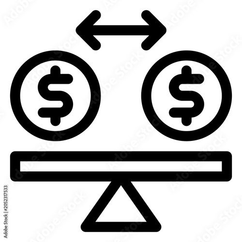 Inflation Scale Exchange Rate Icon