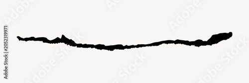 Photos Abstract black torn paper silhouette