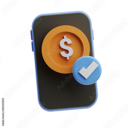smartphone with dollar sign