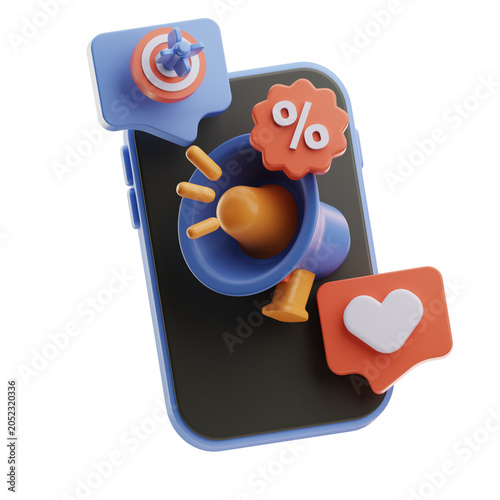 mobile phone with heart
