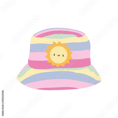 Children's summer hat. Summer panama hat. Beach accessories.