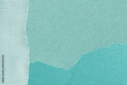 Cuadro en lienzo Textured teal torn paper background