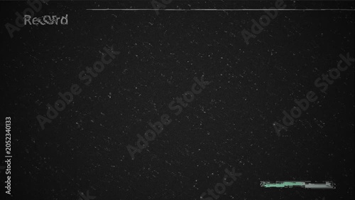 Retro VHS Security Camera Overlay with Scanline and Noise Texture