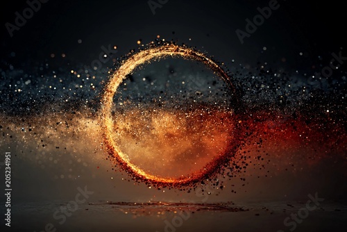 Symbolic Circle of Light and Energy Depicting Infinite Possibilities in Motion Generative AI