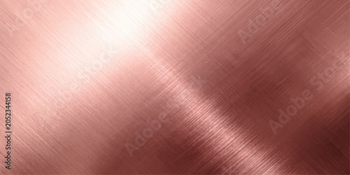 Bild auf Leinwand Brushed rose gold metallic texture with a subtle sheen, reflecting light across its surface