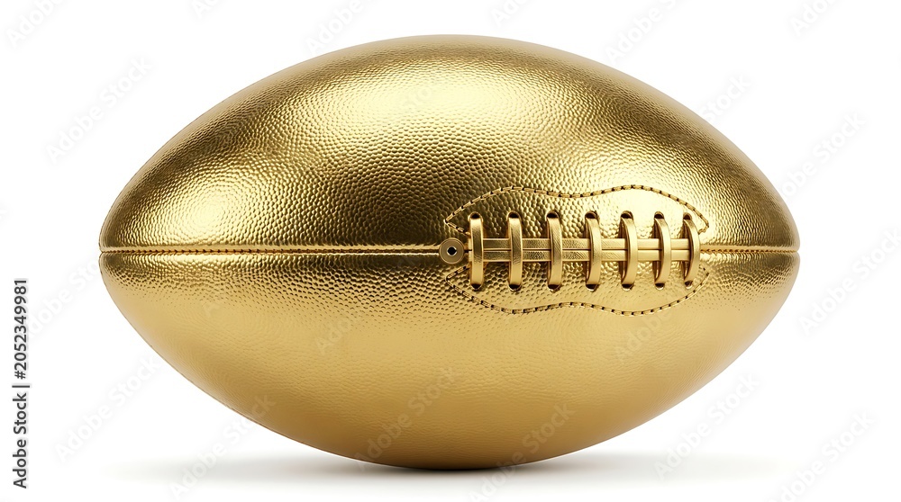 Fototapeta premium Golden american football trophy