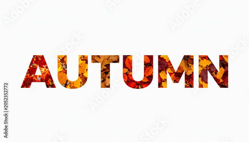 Creative double exposure typography design of the word 