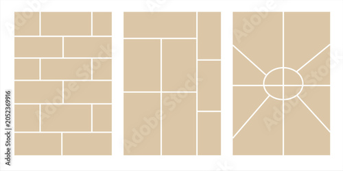 Foto Image collage layout template