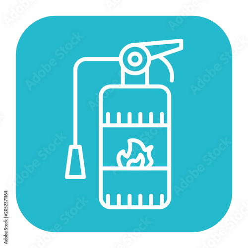 Tableau sur toile Fire Extinguisher Icon