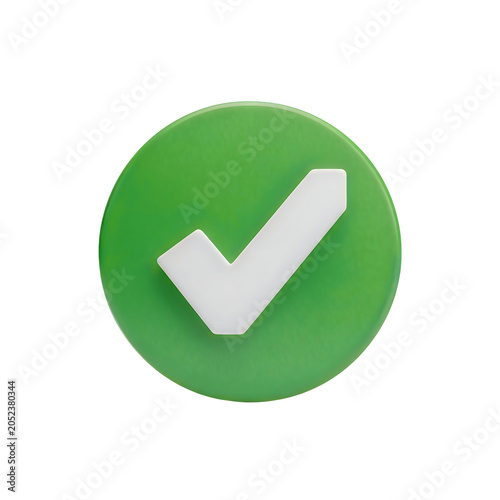 Green checkmark icon on circular background