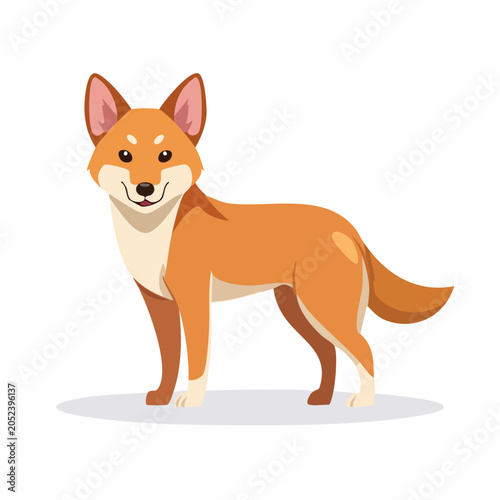 Cartoon Dingo Standing