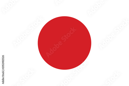 Tableau sur toile The national flag of japan