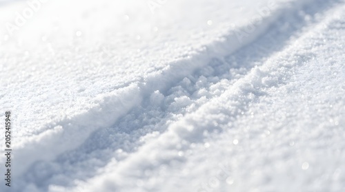 Clean Snow Texture with Natural Winter Surface
