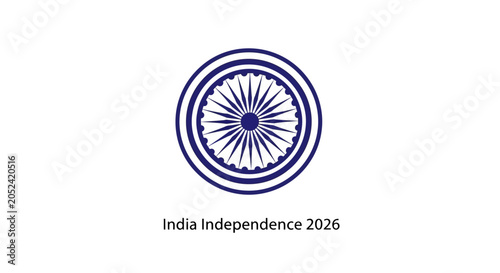 India Independence Day celebration emblem.