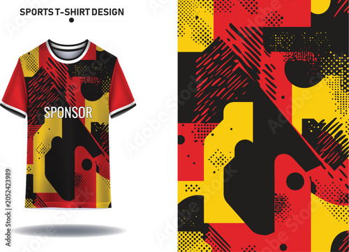 Premium Abstract Sports Jersey Background Collection, Modern Football Sublimation Pattern Vector Set