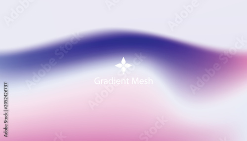 Soft gradient mesh background with white purple pink hues
