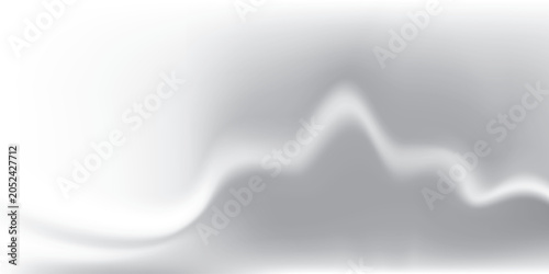 Abstract white and gray gradient background, wave pattern. Vector illustration.