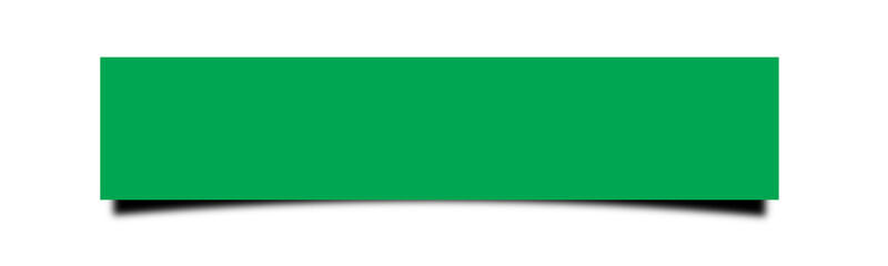 ratio 5;1.  green with shadow of rectangle isolated on transparent background