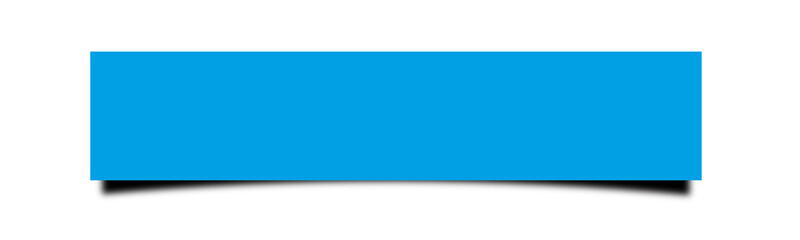 ratio 5;1.  blue lighe shadow of rectangle isolated on transparent background