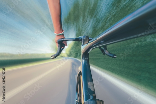 cyclist on the road
