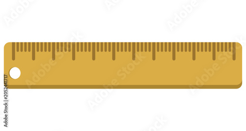Ruler icon isolated on white background.
