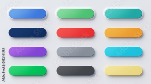 Premium Blank Sign In Login Buttons Collection for Modern Digital Interfaces.