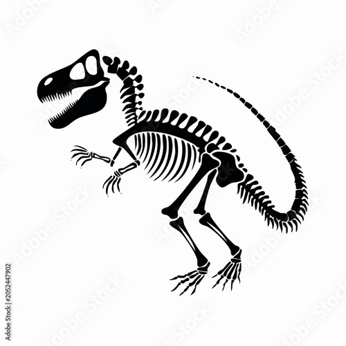 Dinosaur Skeleton Silhouette