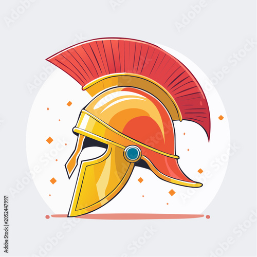 Illustration of a Spartan Helmet