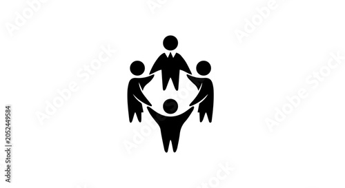 People join hands in teamwork unity
