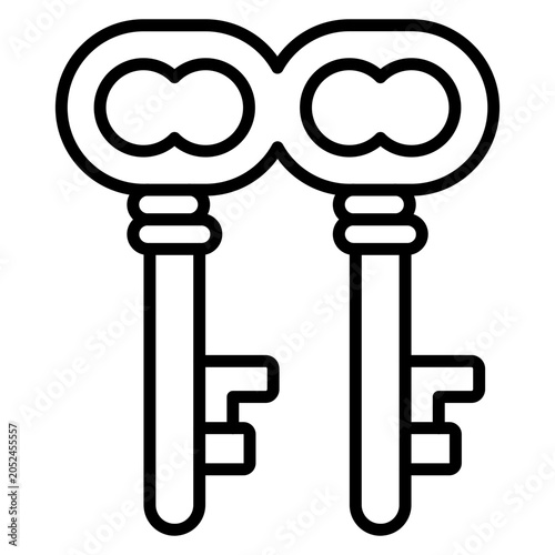 Принти на полотні Duplicate key Icon
