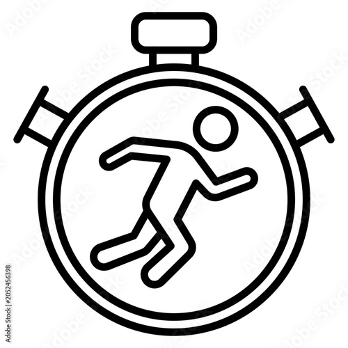 Tableau sur toile Running Pacer Icon