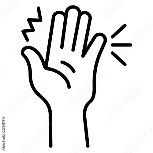 Tableau sur toile Wrist Pain Icon