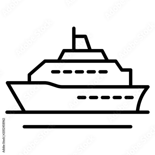 Tableau sur toile Cruise Terminal Icon