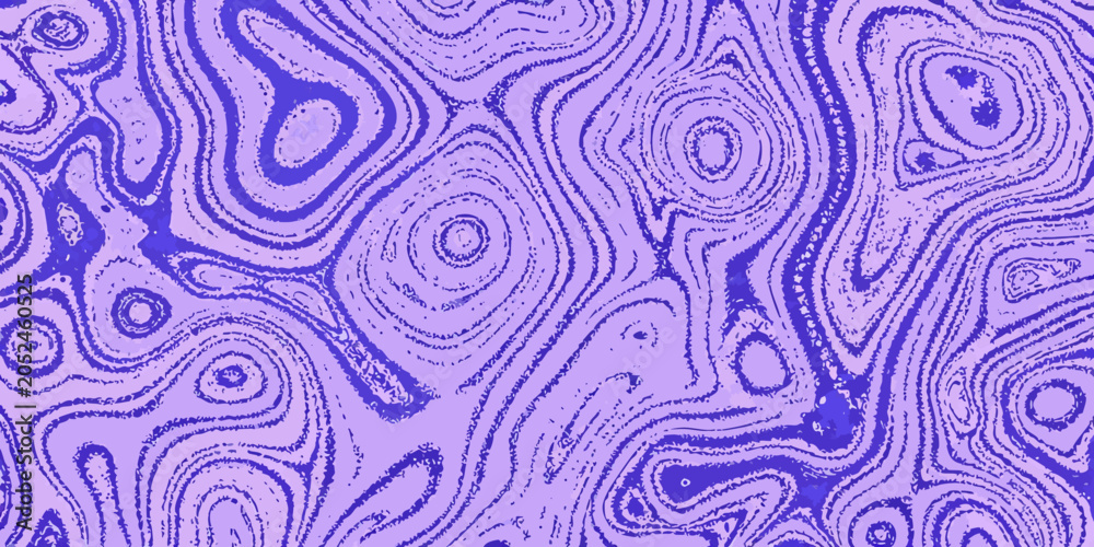 Fototapeta premium Purple fluid pattern with a wavy topographic style background