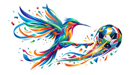 A colorful peacock feather vector illustration designed with vintage floral swirls and decorative rainbow patterns isolated on a white background