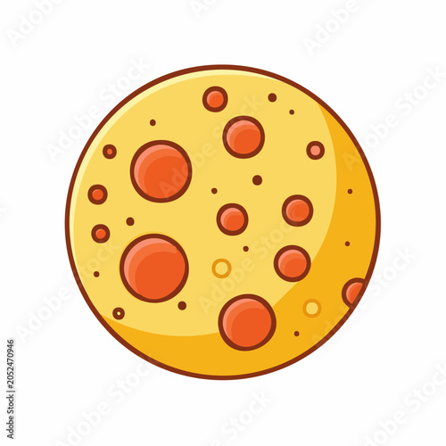 Cartoon Pizza Slice Icon
