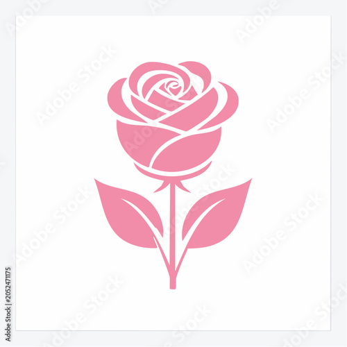 Pink Rose Icon
