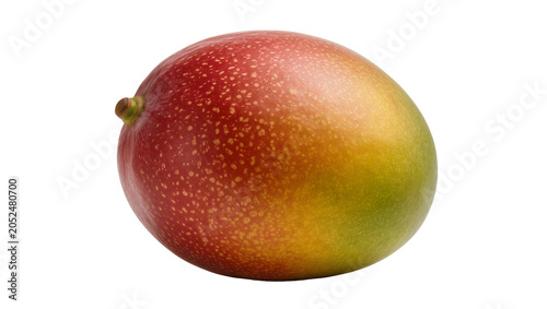 Foto Ripe mango fruit with red, yellow and green skin