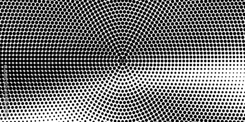 Tablou pe pânză Dots halftone white and blue color pattern gradient grunge texture background