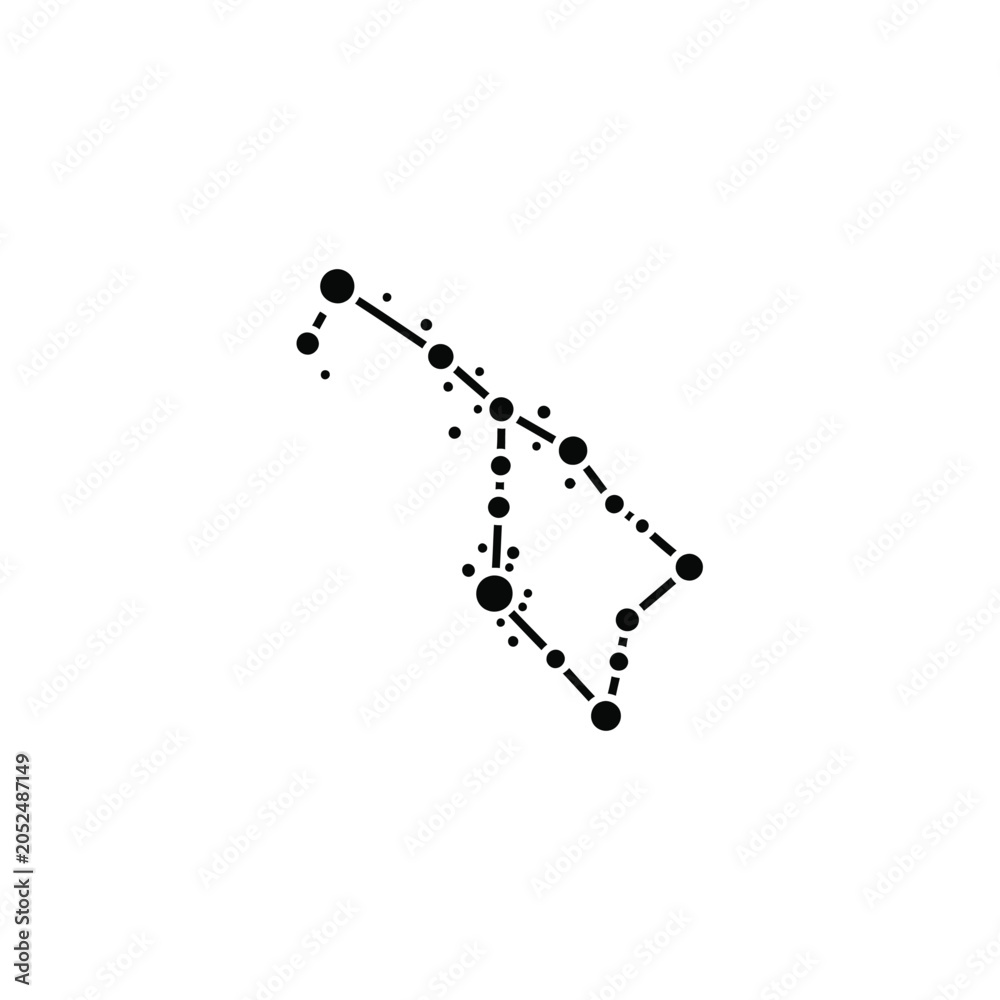 Obraz premium Orion Constellation Star Pattern 8.