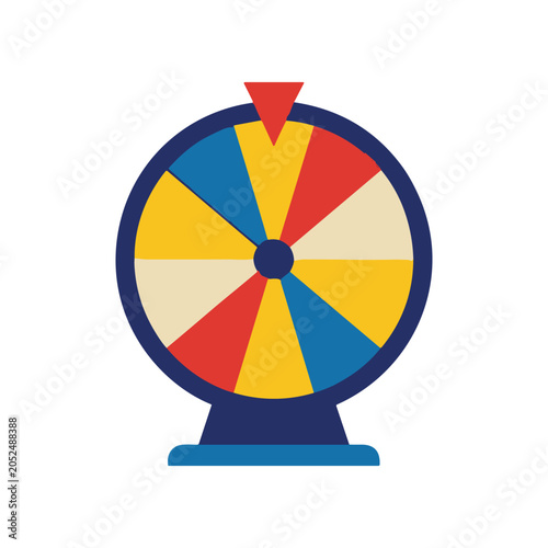 Cuadro en lienzo Colorful Wheel Spinner Game Prize.