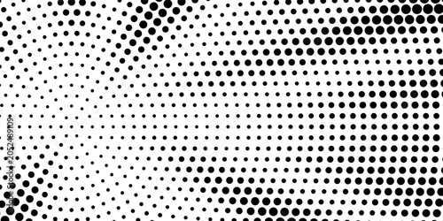 Tableau sur toile Dots halftone white and blue color pattern gradient grunge texture background