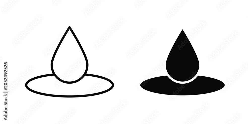 Fototapeta premium Essentials oil drop icon